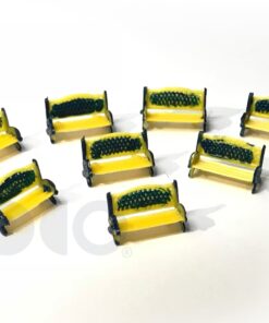 Yellow Garden Chairs 1:100