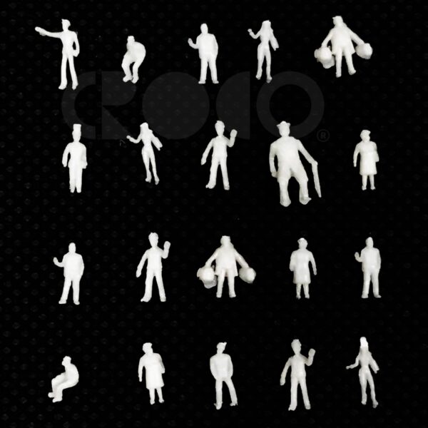 White Human Figures 1:200 (20 pcs)