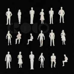 White Human Figures 1:50 (5 pcs)