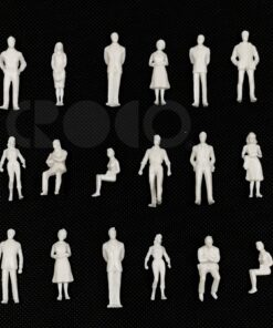 White Human Figures 1:50 (5 pcs)