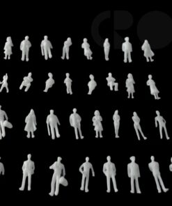 Alternative view of White Human Figures 1:100 (15 pcs)