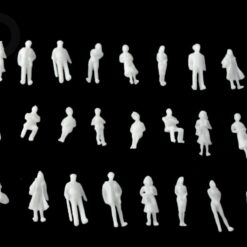 White Human Figures 1:100 (15 pcs)