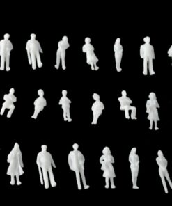 White Human Figures 1:100 (15 pcs)