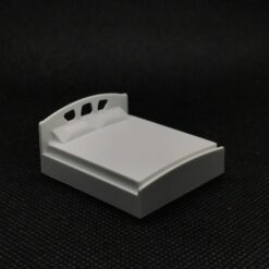 White Double Bed 1:50