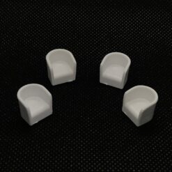 Half Round White Chairs Set