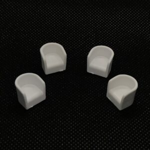 Half Round White Chairs Set