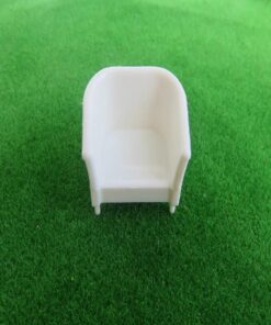 White Arm Chairs 1:25 (2pcs)