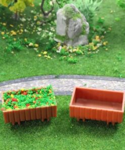 Rectangle Brown Bushes Box 1:50
