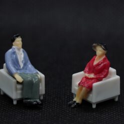 Alternative view of Square Arm Chair 1:50 (2 pcs)