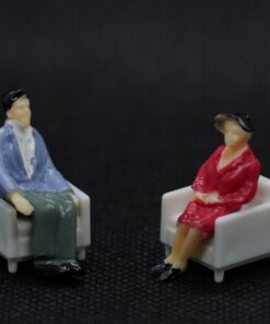 Alternative view of Square Arm Chair 1:50 (2 pcs)