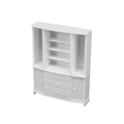 White Cabinet Bookcase