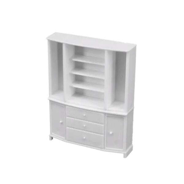 White Cabinet Bookcase