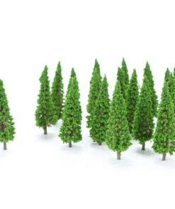 Long Thin Green Trees 6.5 cm (2 pcs) - Image 2