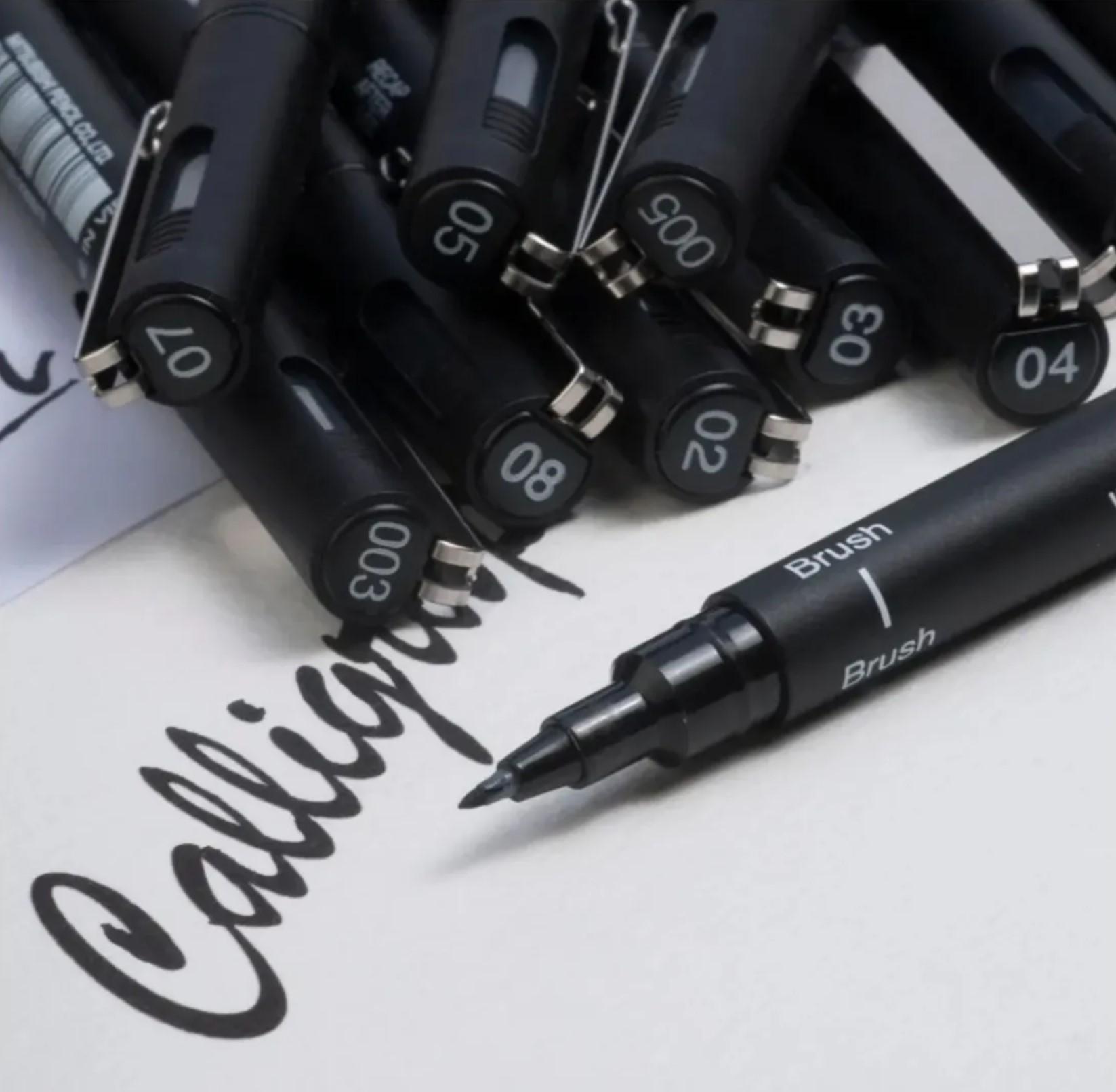 Uni Pin Black Drawing Pen Croco