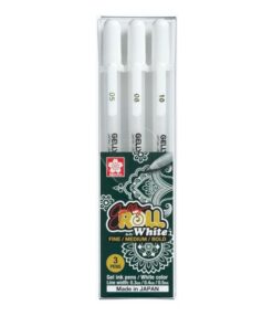 Sakura Gelly-Roll White Color Gel Ink ( 3 Pens Set )