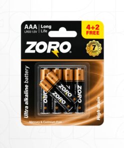 بطارية قلوية فائقة Ultra Alkaline Battery AAA LR03 1.5V (6pcs Pack)