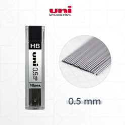 uni HB Pencil Refill Leads 0.5 mm (12pcs)