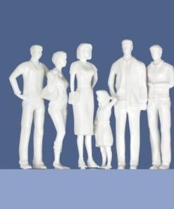 White Human Figures 1:25 (2pcs)