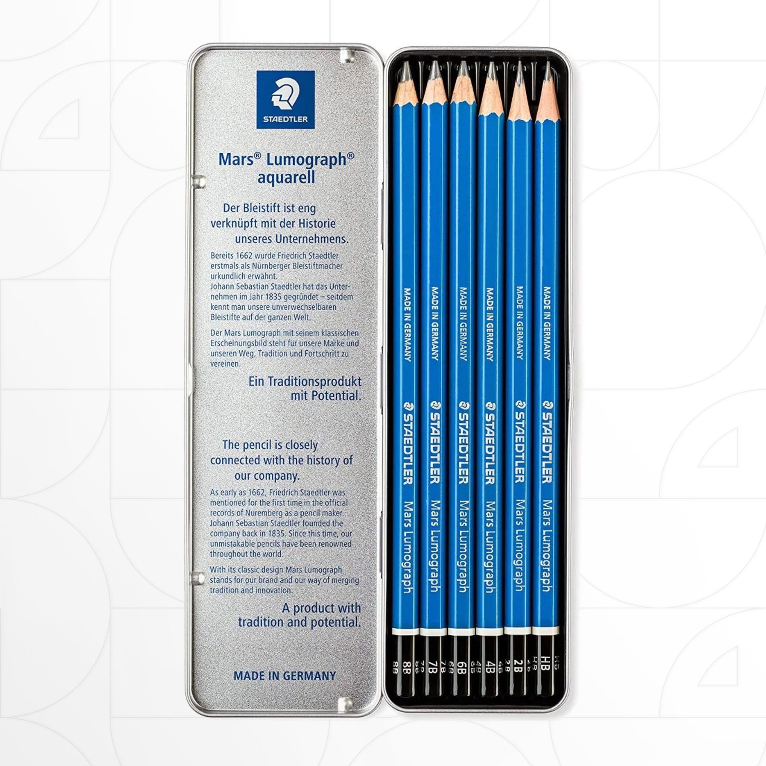 Steadtler - Mars Lumograph Single Sketch Pencils, 7 shades – Live Love Art  Factory