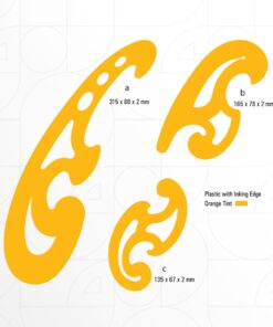 Alternative view of isomars French Curves (Set of 3)