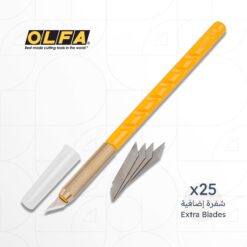 OLFA AK-1 Art Knife Cutter with 25 Blades