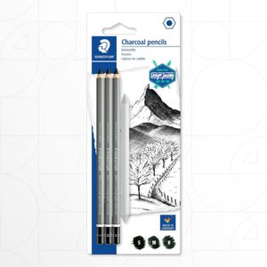 Staedtler Mars Lumograph Charcoal Pencils Set