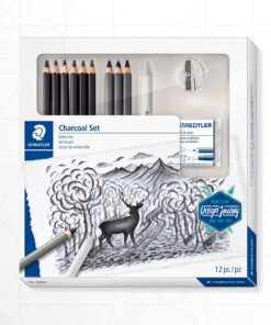 Staedtler Mars Lumograph Charcoal Pencil 12pc Set