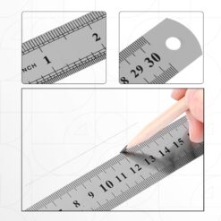 Alternative view of Steel Ruler مسطرة حديد Multisizes