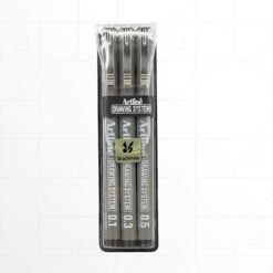 Artline Drawing System Black Pens (3pcs Set)