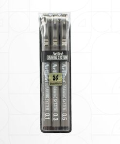 Artline Drawing System Black Pens (3pcs Set)