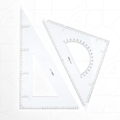 Alternative view of deli Set Square Triangle Ruler, Set of 2pcs