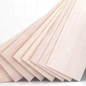 Balsa Wood Sheet 1.5mm لوح خشب خفيف (100x10 cm)