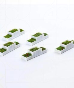 Alternative view of Flower Bed Bushes Box White (2pcs Set)