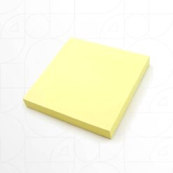 ورق ملاحظات لاصق أصفر سادة 76×76 مم 100 ورقة Sticky Notes