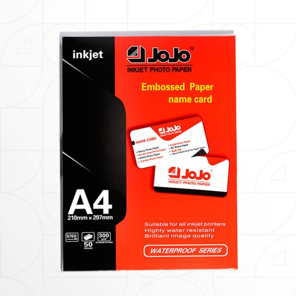 JoJo inkjet Embossed Paper ورق مقمش جوجو A4 - 50 sheets