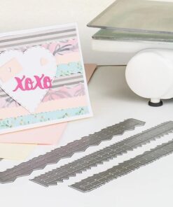 مجموعة 3 حبات مسطرة تمزيق أطراف الورق Wavy Edge Paper Tearing Ruler 3pcs Set