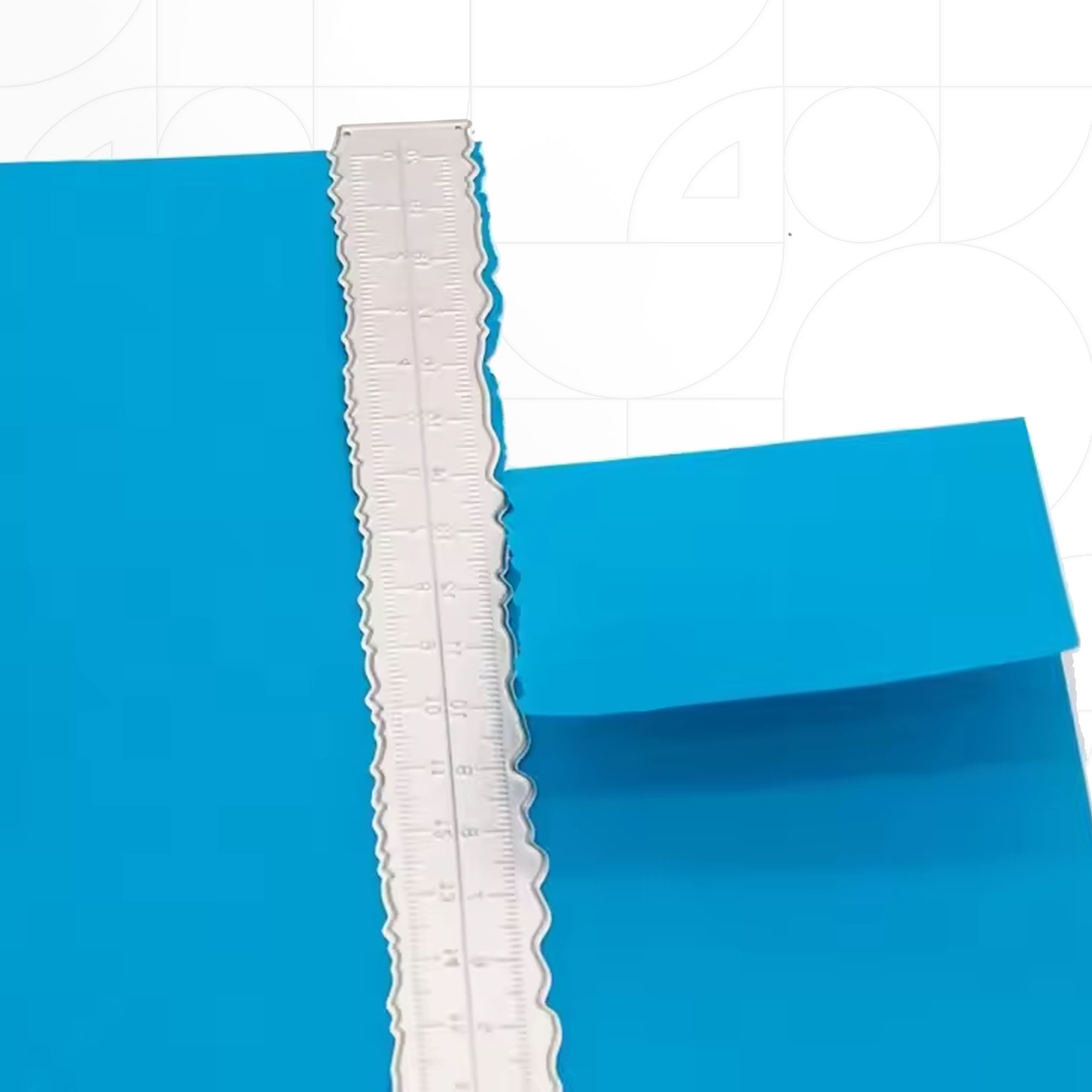مسطرة تمزيق أطراف الورق Wavy Edge Paper Tearing Ruler