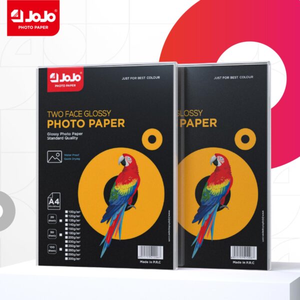 JoJo Glossy Photo Paper 2-Side ورق جوجو لامع جهتين A4