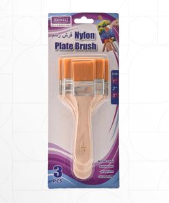 Nylon Plate Brush 3pcs Set طقم 3 فرش رسم Donia