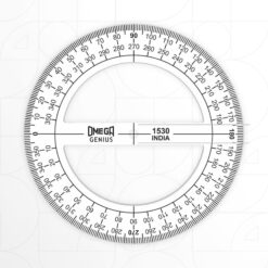 Omega-1530 Circular Protractor 360° 15cm