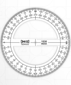 Omega-1530 Circular Protractor 360° 15cm