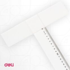 deli Acrylic T-Square Scale Ruler Fixed Head - Image 2