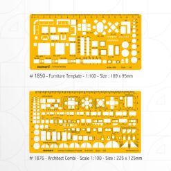 Alternative view of isomars Architecture & Furniture Template 1:100