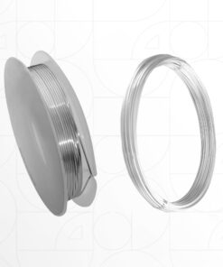 Metal Wire 2pcs - 1.0mm سلك معدني for Craft - Silver