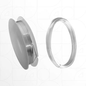 Metal Wire 2pcs - 1.0mm سلك معدني for Craft - Silver