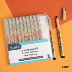 طقم أقلام للرسم والتحديد Drawing & Highlighting Fineliner Pens Set chotune