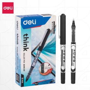 deli ink Roller Pen 0.7mm قلم حبر أسود - Black