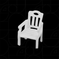 White Plastic Chair Style (4pcs Set)