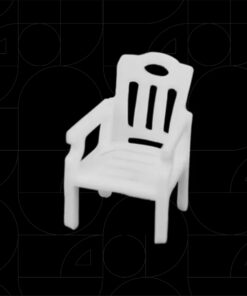 White Plastic Chair Style (4pcs Set)