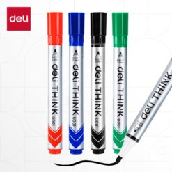 deli Whitboard Marker Bullet Pens أقلام سبورة رأس مدبب Set 4-Colors - Image 2